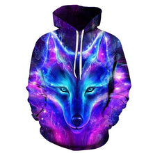 Load image into Gallery viewer, 2019 Magic color Galaxy Wolf Hoodie Hoodies Men Women Fashion Spring Autumn Pullovers Sweatshirts Sweat Homme 3D Tracksuit