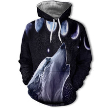 Load image into Gallery viewer, 2019 Magic color Galaxy Wolf Hoodie Hoodies Men Women Fashion Spring Autumn Pullovers Sweatshirts Sweat Homme 3D Tracksuit