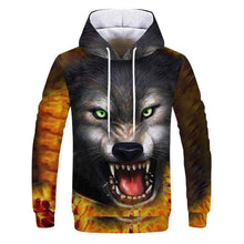 Load image into Gallery viewer, 2019 Magic color Galaxy Wolf Hoodie Hoodies Men Women Fashion Spring Autumn Pullovers Sweatshirts Sweat Homme 3D Tracksuit