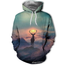 Load image into Gallery viewer, 2019 Magic color Galaxy Wolf Hoodie Hoodies Men Women Fashion Spring Autumn Pullovers Sweatshirts Sweat Homme 3D Tracksuit