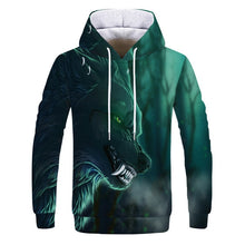Load image into Gallery viewer, 2019 Magic color Galaxy Wolf Hoodie Hoodies Men Women Fashion Spring Autumn Pullovers Sweatshirts Sweat Homme 3D Tracksuit