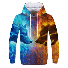Load image into Gallery viewer, 2019 Magic color Galaxy Wolf Hoodie Hoodies Men Women Fashion Spring Autumn Pullovers Sweatshirts Sweat Homme 3D Tracksuit