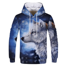 Load image into Gallery viewer, 2019 Magic color Galaxy Wolf Hoodie Hoodies Men Women Fashion Spring Autumn Pullovers Sweatshirts Sweat Homme 3D Tracksuit