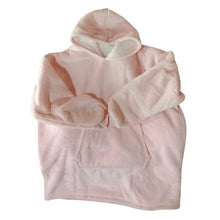 Load image into Gallery viewer, Winter Women Warm Oversized Fleece Blanket Hoodies Sweatshirt Hooded Pocket Blanket With Sleeves Sherpa Pullovers Sudadera Mujer