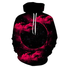 Load image into Gallery viewer, New 3D space Galaxy galaxy men's hoodie spring and autumn fashion print pocket drawstring hooded sweatshirt Casual pullover