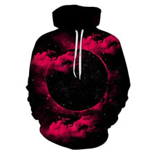 Load image into Gallery viewer, New 3D space Galaxy galaxy men's hoodie spring and autumn fashion print pocket drawstring hooded sweatshirt Casual pullover