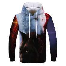 Load image into Gallery viewer, 2019 Magic color Galaxy Wolf Hoodie Hoodies Men Women Fashion Spring Autumn Pullovers Sweatshirts Sweat Homme 3D Tracksuit
