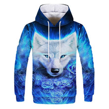Load image into Gallery viewer, 2019 Magic color Galaxy Wolf Hoodie Hoodies Men Women Fashion Spring Autumn Pullovers Sweatshirts Sweat Homme 3D Tracksuit
