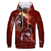 Load image into Gallery viewer, 2019 Magic color Galaxy Wolf Hoodie Hoodies Men Women Fashion Spring Autumn Pullovers Sweatshirts Sweat Homme 3D Tracksuit
