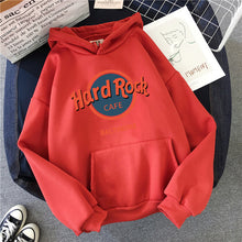 Load image into Gallery viewer, Hirsionsan Hard Rock Letter Printed Sweatshirt Women Winter Warm Streetwear Oversized Pullovers Punk Graphic Thicken Hoodies
