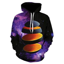 Load image into Gallery viewer, New 3D space Galaxy galaxy men's hoodie spring and autumn fashion print pocket drawstring hooded sweatshirt Casual pullover
