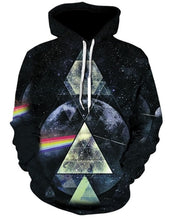 Load image into Gallery viewer, New 3D space Galaxy galaxy men's hoodie spring and autumn fashion print pocket drawstring hooded sweatshirt Casual pullover
